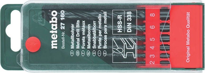 Metabo Accessoires Borencassette 6 spiraalboren HSS R 627160000