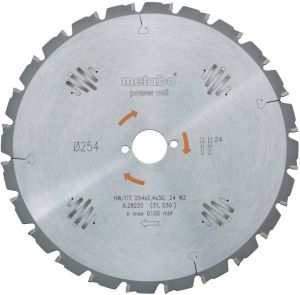 Metabo Accessoires Cirkelzaagblad HW CT Ø 250x30 24 WZ 628012000