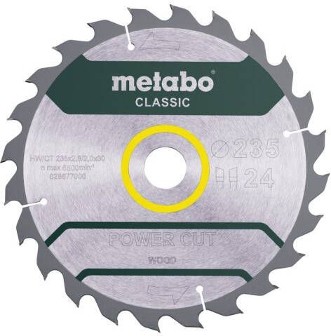 Metabo Accessoires Cirkelzaagblad | Power Cut Classic | 235x30mm | Z24 WZ 18° B 628678000