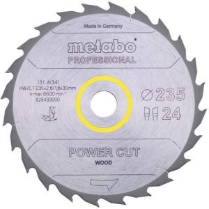 Metabo Accessoires Cirkelzaagblad | "Power Cut Professional" | Ø235x30mm | Z24 WZ 20° 628493000