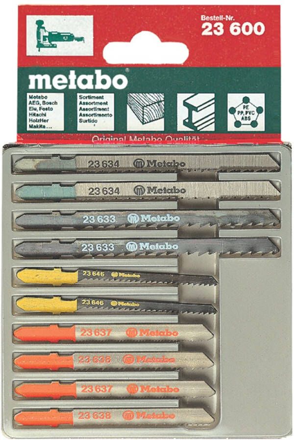 Metabo Accessoires Decoupeerzaagbladen assorti 623600000