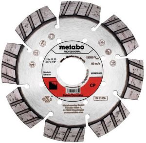 Metabo Accessoires Diamant slijpschijf | Ø 115x22 23mm | "CP" | Beton "professional" 628570000