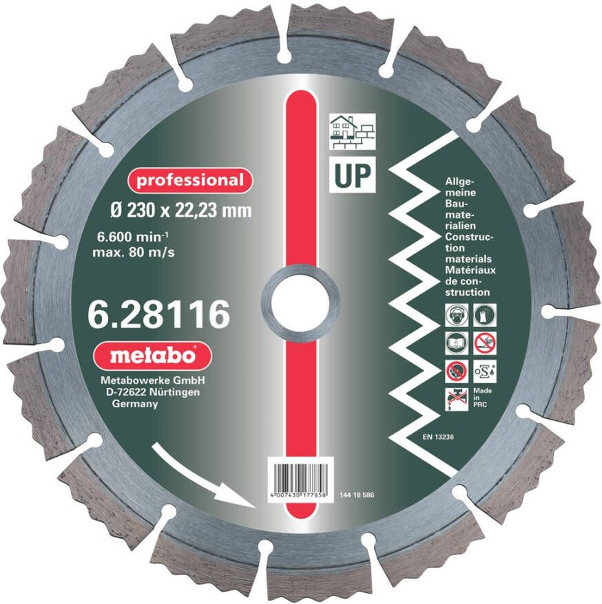 Metabo Accessoires Diamantschijf Ø 400x25 4 mm UP 628123000