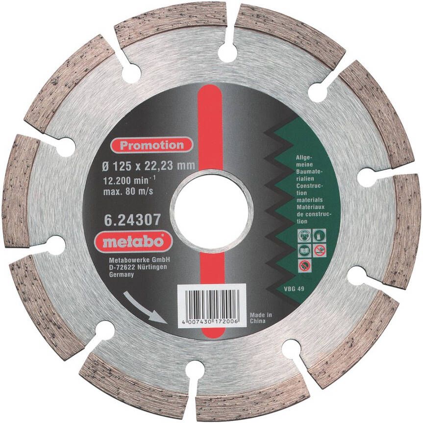 Metabo Accessoires Diamantschijf Promotion Ø 150x22 23 mm 624308000