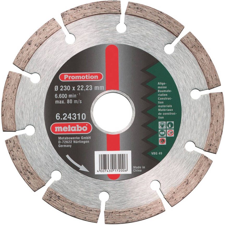 Metabo Accessoires Diamantschijf Promotion Ø 230x22 23 mm 624310000