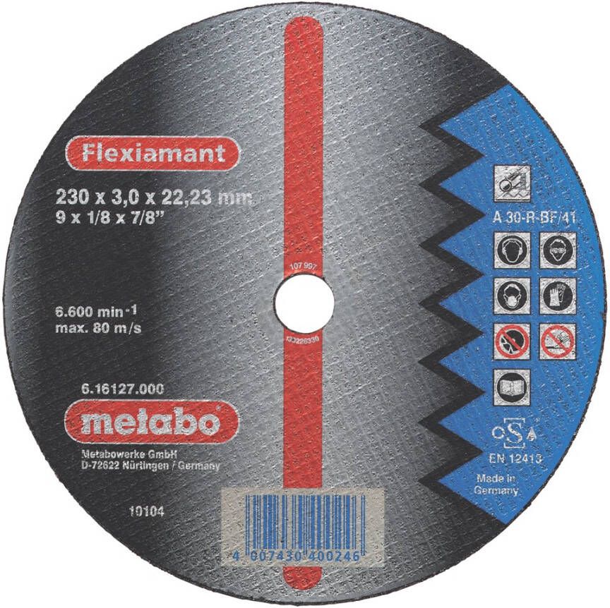 Metabo Accessoires Doorslijpschijf Ø 230x3 0x22 2 staal Flexiamant 25 stuks 616302000