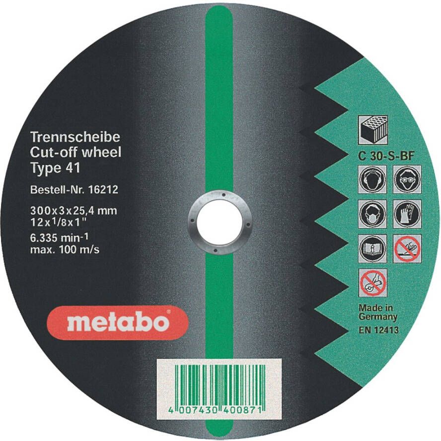 Metabo Accessoires Doorslijpschijf Ø 350x3 5x25 4 steen Flexiamant super 10 stuks 616213000