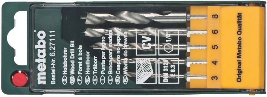 Metabo Accessoires Houtboren cassette 5-delig 627111000
