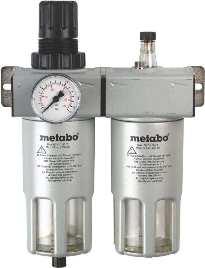Metabo Accessoires Onderhoudseenheid FRL-180 1 4" met manometer 901063869