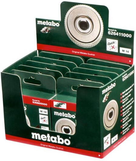Metabo Accessoires Quick spanmoer M 14 | 10 stuks | in display | 626411000