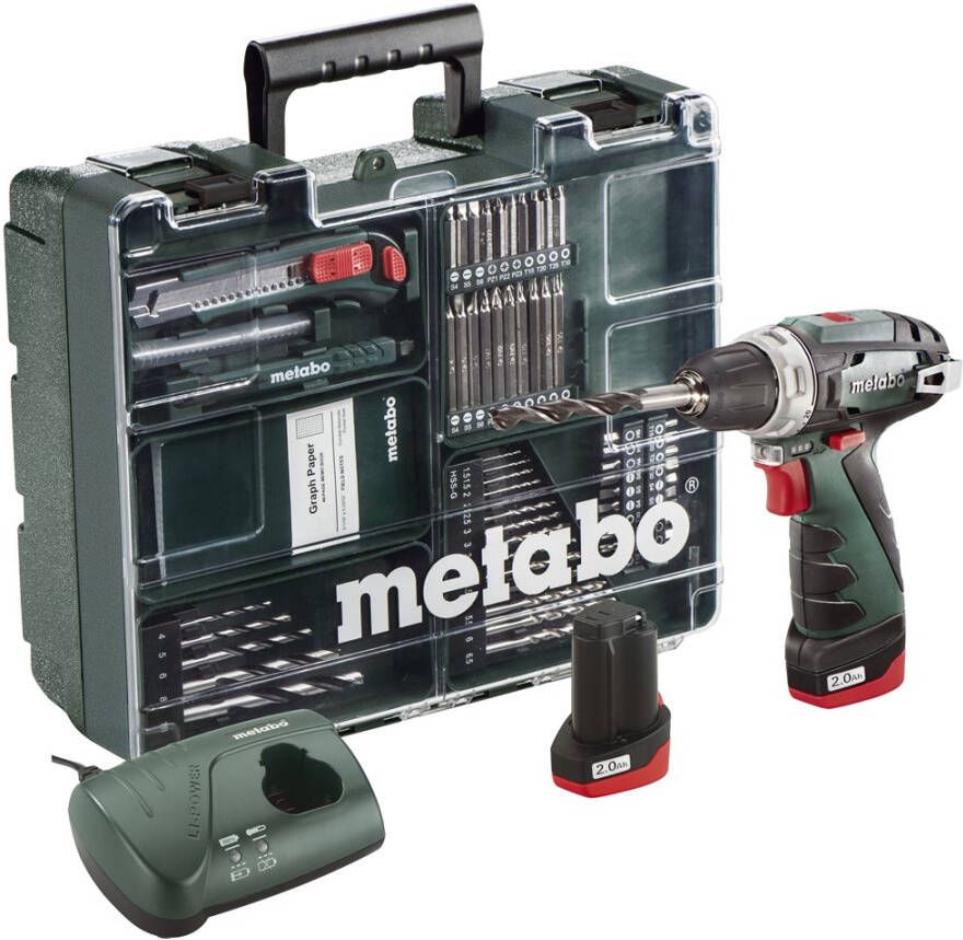 Metabo Accu boorschroefmachine 10.8 Volt PowerMaxx BS Basic Mobile Workshop