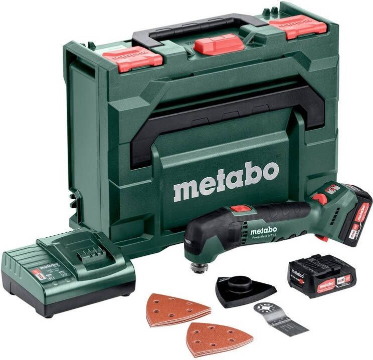 Metabo Accu-multitool | PowerMaxx MT 12 | 2 0 Ah accu (2 st) en SC 30 lader 613089500