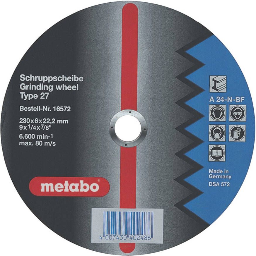 Metabo Accessoires Afbraamschijf Ø 115x6 8x22 2 staal Flexiamant 25 stuks 616725000