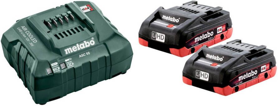 Metabo Basis-set 2 x LiHD 4.0 Ah + Lader ASC 55 685163000