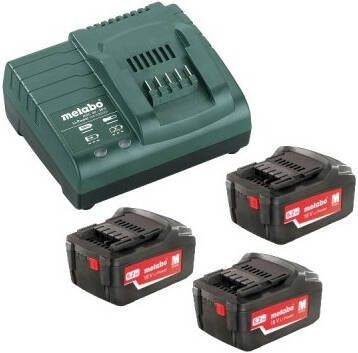 Metabo Basis-set 3x 18 volt 5.2Ah accu&apos;s | Pick+Mix 685048000