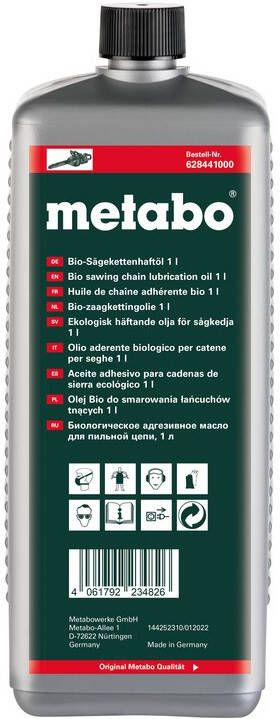 Metabo Accessoires Bio-zaagkettingolie | 1 liter 628441000