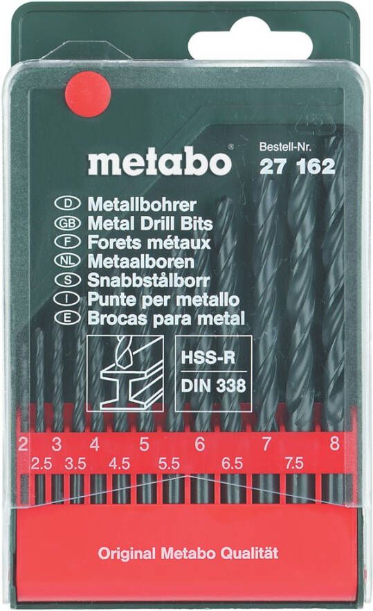 Metabo Accessoires Borencassette 13 spiraalboren HSS R 627162000