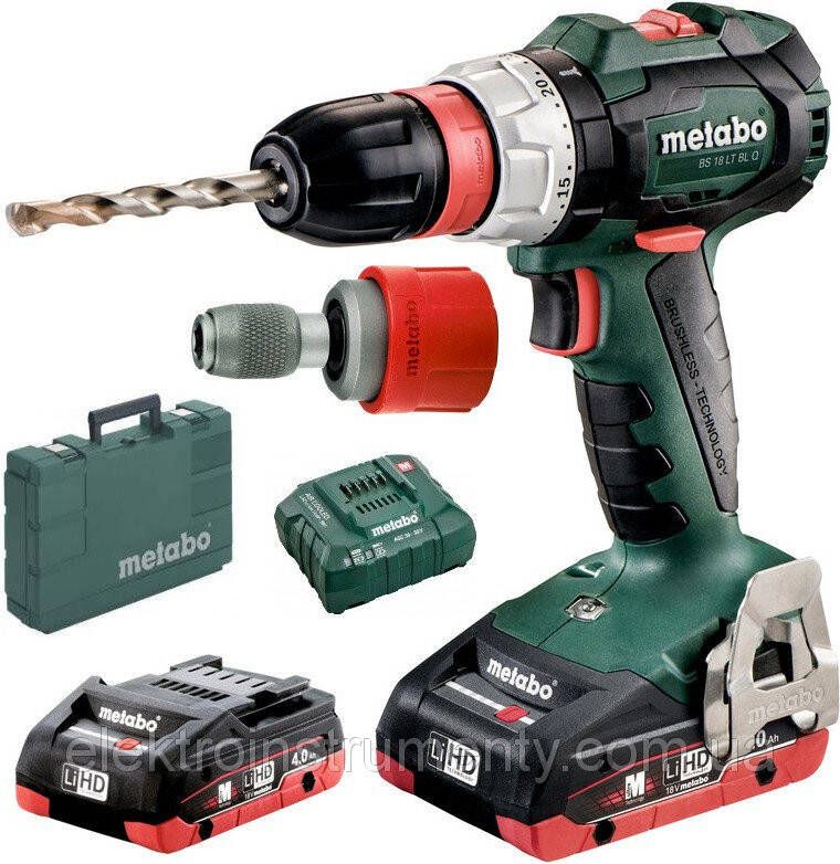 Metabo BS 18 LT BL Q ACCU-BOORSCHROEFMACHINE 18V 2X4AH LIHD in KUNSTSTOF KOFFER | 602334800