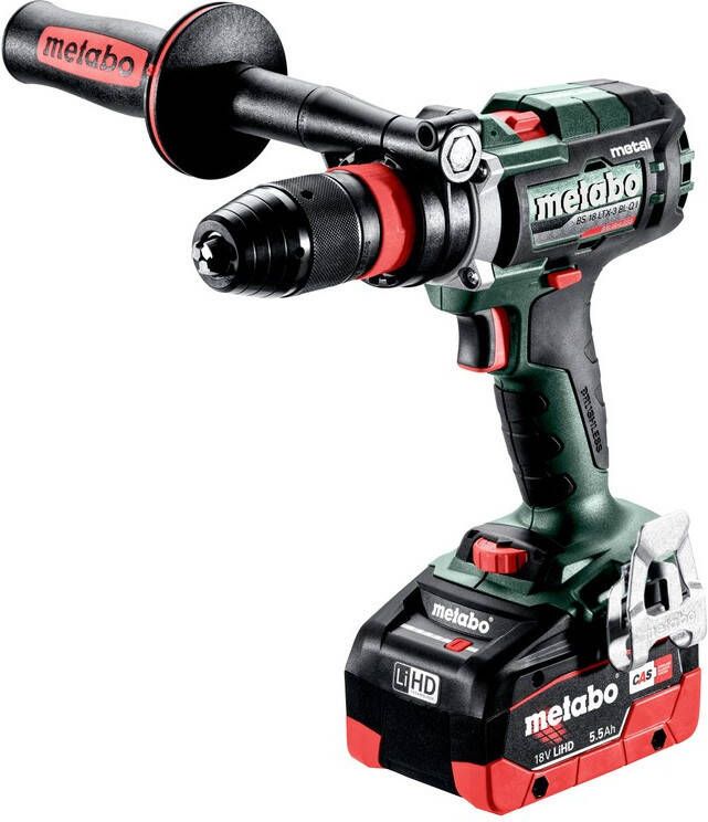 Metabo BS 18 LTX-3 BL Q I Metal | Accu-boorschroefmachine | 18 V | 130 Nm | 2x LiHD 5 5Ah ASC 145 | In X145 L 603180660