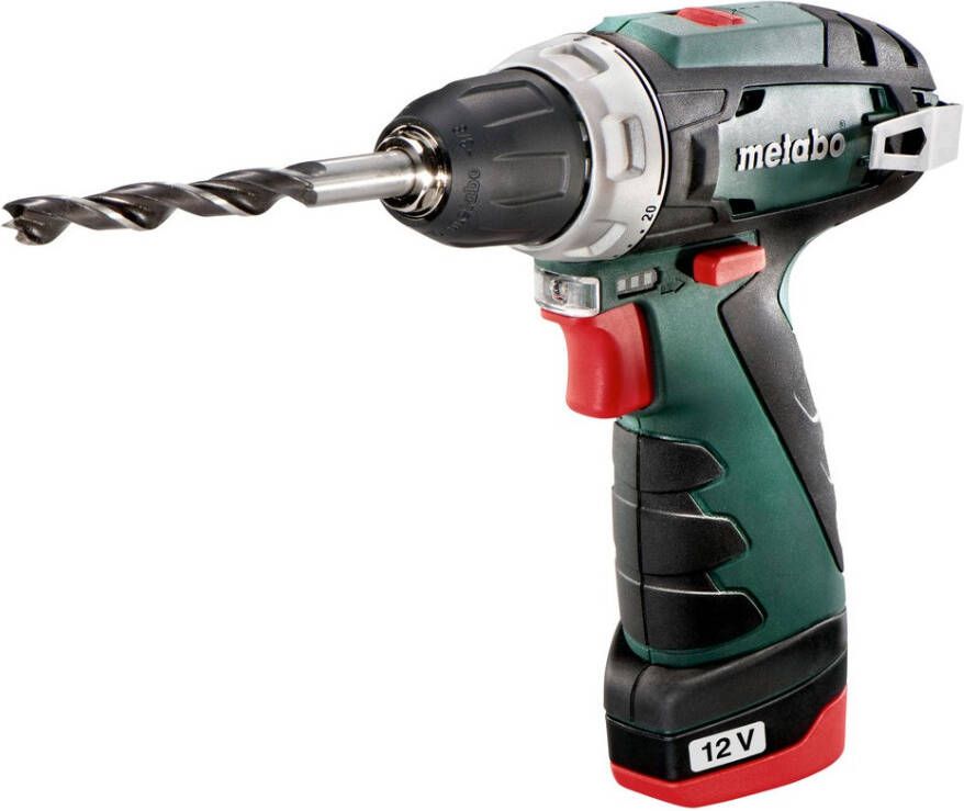 Metabo BS Basic Accu-Boorschroefmachine | 12V | 2X2 Ah Li-Power | Lader LC 12 | In kunststof koffer 600984500