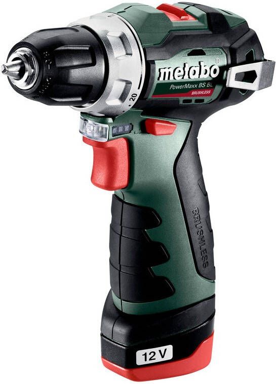 Metabo BS BL Accu-Boorschroefmachine | 12V | 38 Nm | 2x2 Ah Li-Power | Lader LC 40 | In koffer 601721500