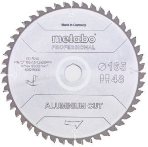 Metabo Cirkelzaagblad | "Aluminium Cut Prof" | 160x20mm | Z48 FZ TZ 5ｰneg