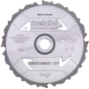 Metabo Accessoires Cirkelzaagblad | "Fibercement Cut Prof" | 190x30mm | Z4 DFZ 5° 628297000