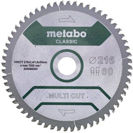 Metabo Cirkelzaagblad | "Multi Cut Classic" | 305x30mm | Z80 FZ TZ 5° neg
