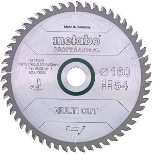 Metabo Cirkelzaagblad Multi Cut Professional | 165 x 20 | Z54 FZ TZ 5° 628293000