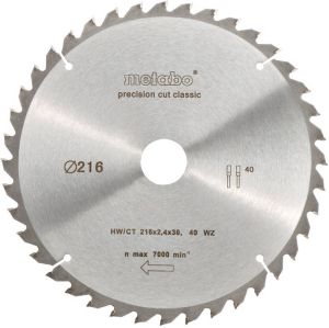 Metabo Cirkelzaagblad "Precision Cut" HW CT Ø 216 mm 30T WZ22 628062000