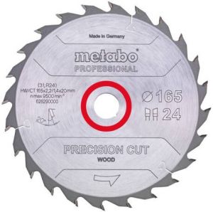 Metabo Accessoires Cirkelzaagblad | "Precision Cut Prof" | 165x20mm | Z42 WZ 15° 628291000