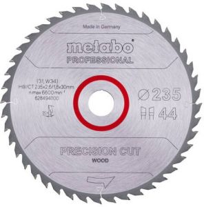 Metabo Accessoires Cirkelzaagblad | "Precision Cut Professional" | Ø235x30mm | Z44 WZ 15° 628494000