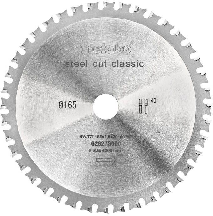 Metabo Accessoires Cirkelzaagblad Steel Cut Classic Ø165x20 Z40 WZ 4? 628273000