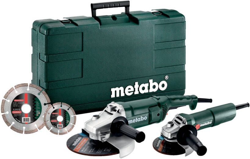 Metabo COMBO SET WE 2200-230 + W 750-125 (685172510) inclusief koffer en 2 slijpschijven