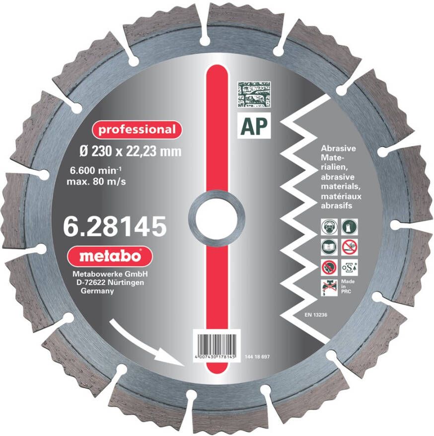 Metabo Diamantschijf Ø 115x22 23 mm AP