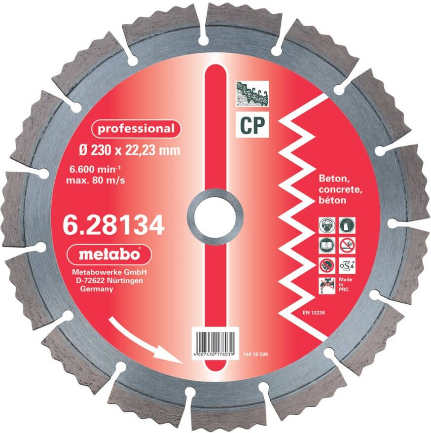 Metabo Accessoires Diamantschijf Ø 300x20 0 mm CP 628136000