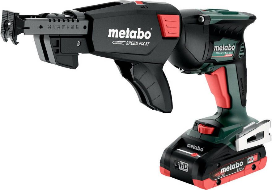 Metabo HBS 18 LTX BL 3000 Accu-Bandschroefmachine | 18 V | 2x4 0 Ah accu + Lader | In x 145 L 620062540