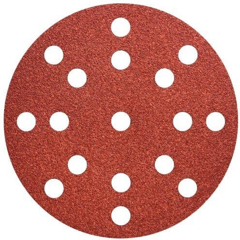 Metabo Accessoires Hechtschuurpapier | Ø 125 mm multiperforatie | P 100 | hout en metaal (50 st.) 626851000