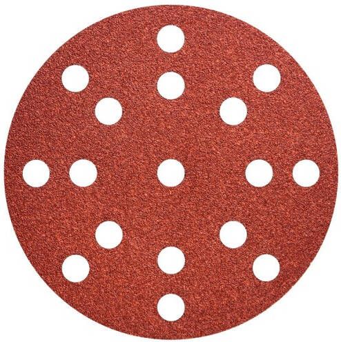 Metabo Accessoires Hechtschuurpapier | Ø 125 mm multiperforatie | P 40 | hout en metaal (50 st.) 626848000