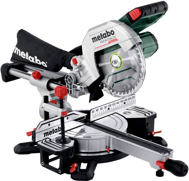 Metabo KGS 18 LTX BL 216 18 Volt accu-afkortzaag met trekfunctie | zonder accu's en lader 614216850