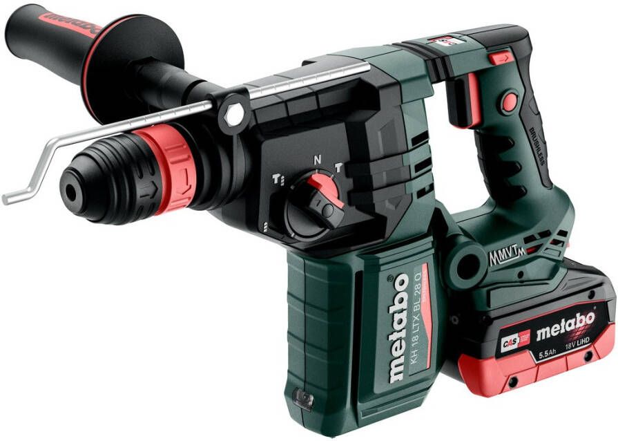 Metabo KH 18 LTX BL 28 Q | Accu-Boorhamer | 18V | 3 J | 2x LiHD 5 5Ah + ASC 145 | X 165 L