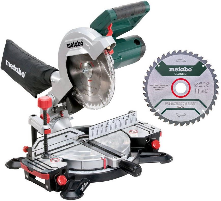 Metabo KS 216 M set | Verstekzaag | Incl. 2 zaagbladen 690874000