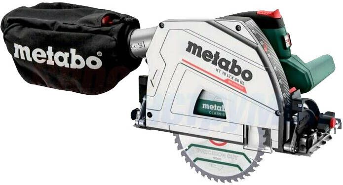 Metabo KT 18 LTX 66 BL | accu-cirkelzaag (2 x LiHD 8.0) | Set 601866810