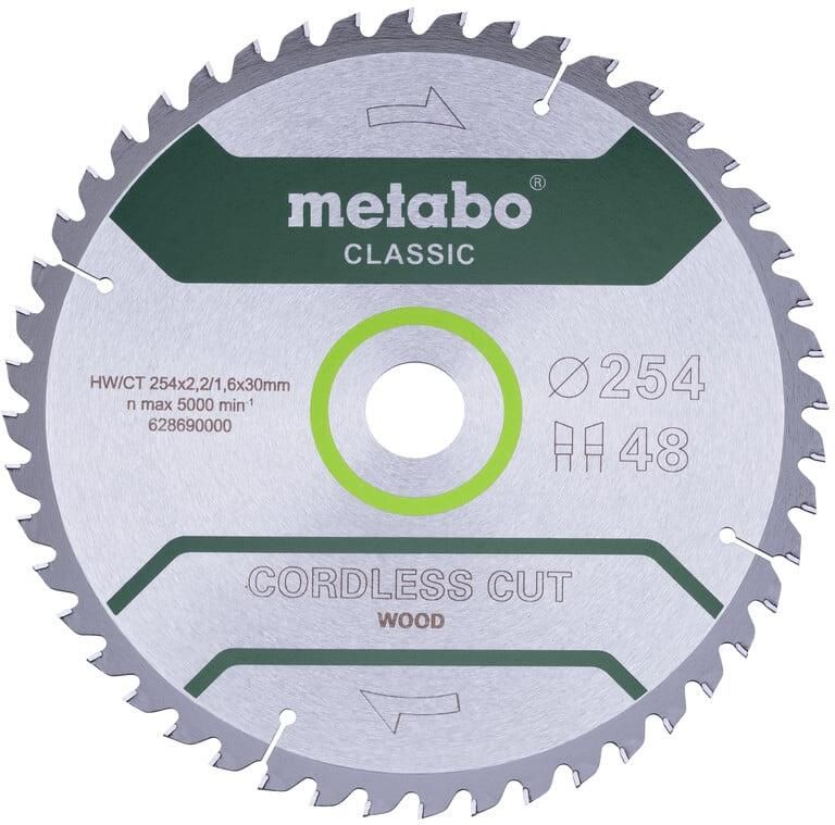 Metabo Accessoires Cirkelzaagblad CordlessCutClassic Ø 254x30 48 WZ 5° B 628691000