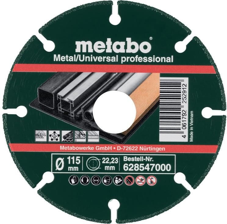 Metabo Accessoires Diamant doorslijpschijf MU-P prof. 115x22 23 mm 628547000