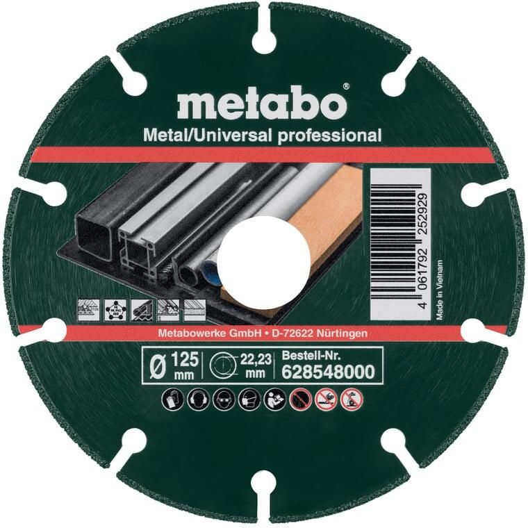 Metabo Accessoires Diamant doorslijpschijf MU-P prof. 125x22 23 mm 628548000