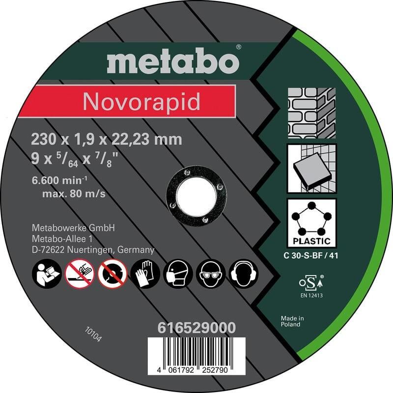 Metabo Accessoires Doorslijpschijf Ø 125x1 2x22 23 Inox TF41 Flexiarapid Super 616529000