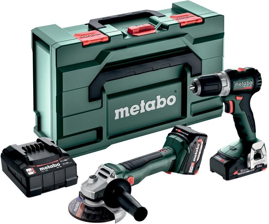 Metabo Accu Combo Set 2.6.5 18V: BS18LBL+W18LBL9 | 1x 4 0Ah 1x 2 0Ah SC 30 | X 165 L 685233000