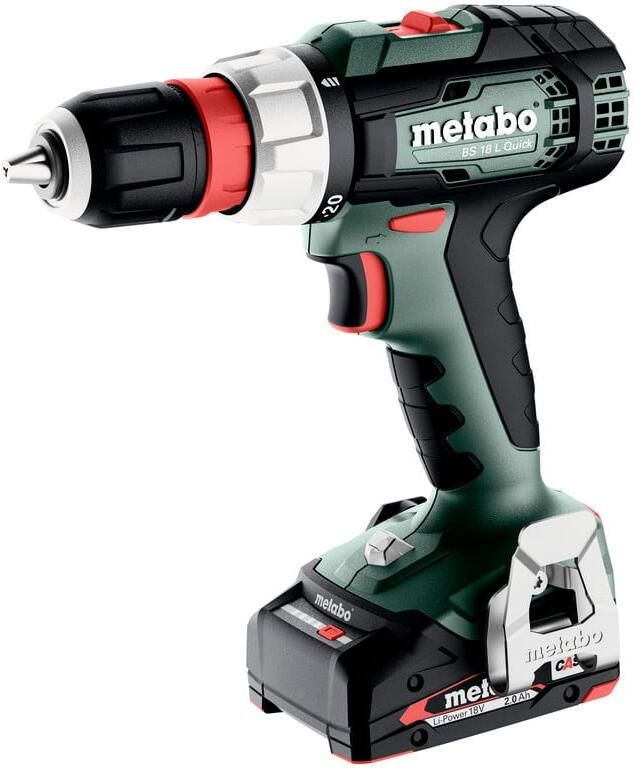 Metabo BS 18 L Q Accu Boorschroefmachine | 2 x 2.0 Ah Li-Power | SC 30 614052500