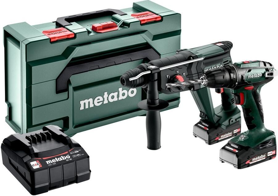 Metabo Combo Set 2.3.2 | BS 18 + KH 18 LTX 24 Accu machineset 18V in X (2x 2.0Ah accu + lader) 685216500